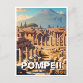 Postal Pompeya Italia Monte Vesubio Viaje