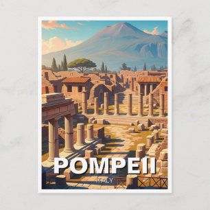 Postal Pompeya Italia Monte Vesubio Viaje