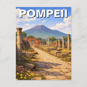 Postal Pompeya Italia Viajes