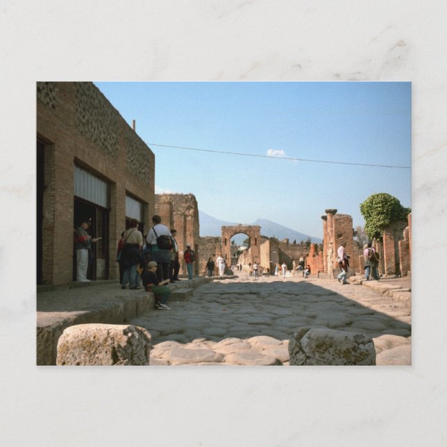 Postal Pompeya, piedras y puertas (Anverso)