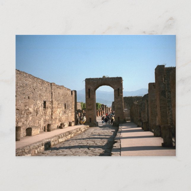 Postal Pompeya, puerta de enlace al Foro (Anverso)