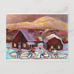 Postal POND HOCKEY COZY INVIERNO ESCENA 6X8 COPIA.jpg