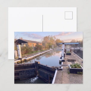 Postal Ponders End Lock, Navegación del río Lee, Enfield