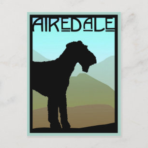 Postal Ponente de opinión Airedale Terrier