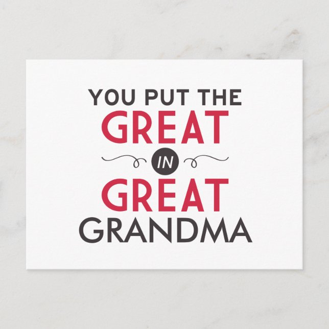 Postal Pones el Grande en la Gran Abuela (Anverso)