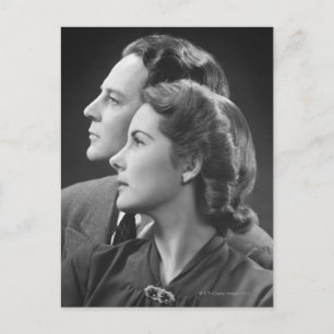 Postal Poniendo pareja