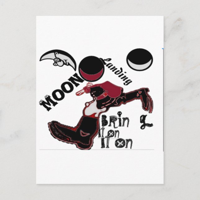 Postal Ponlo en marcha - Navidades lúdicos y mashup espac (Anverso)