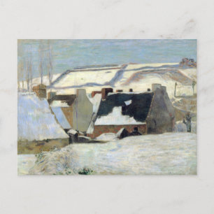 Postal Pont-Aven Under the Snow   Paul Gauguin
