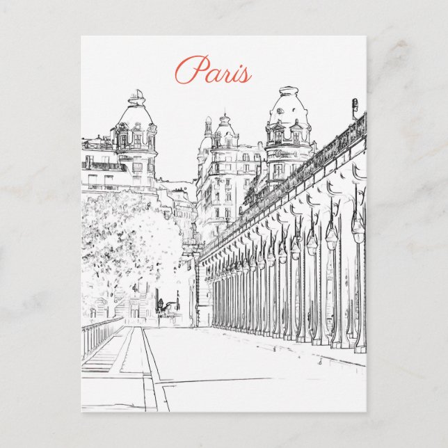 Postal Pont de Bir-Hakeim sobre el Sena - París, Francia (Anverso)