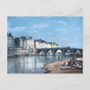 Postal Pont de la Tournelle en París por Stanislas Lépine