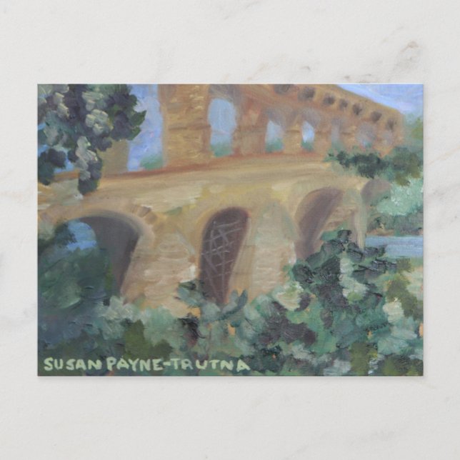 Postal "Pont du Gard" (Anverso)