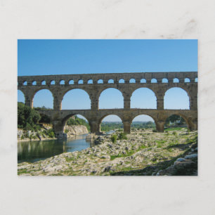 Postal Pont du Gard, Francia - Postcard