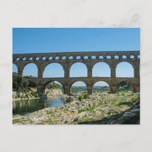 Postal Pont du Gard, Francia - Postcard (Anverso)