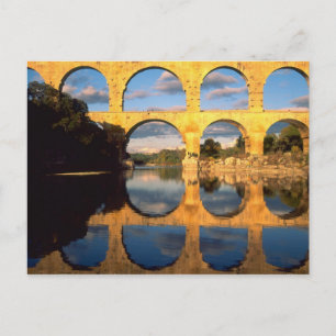 Postal Pont du Gard, río Gardon, Gard, Languedoc,