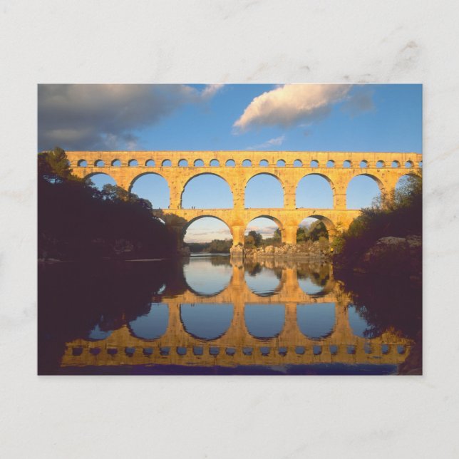 Postal Pont du Gard, río Gardon, Gard, Languedoc, (Anverso)