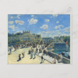 Postal Pont Neuf Paris Pierre-Auguste Renoir