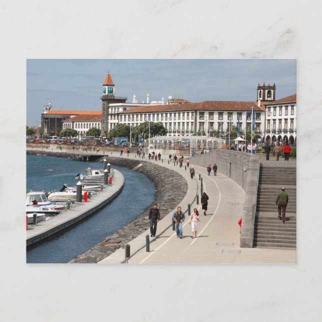 Postal Ponta Delgada, Azores (Anverso)