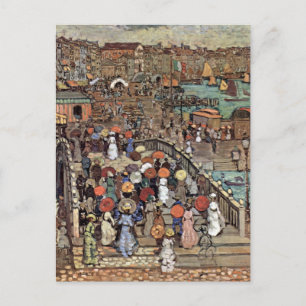 Postal Ponte Della Paglia, Venecia de Maurice Prendergast