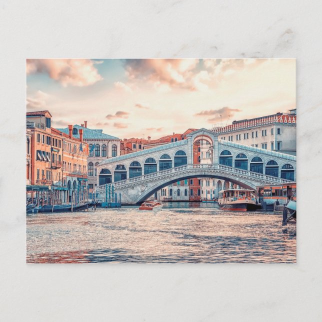 Postal Ponte di Rialto (Anverso)