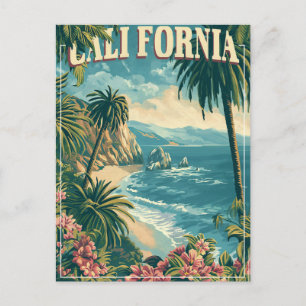Postal Ponte Groovy con un Retro California