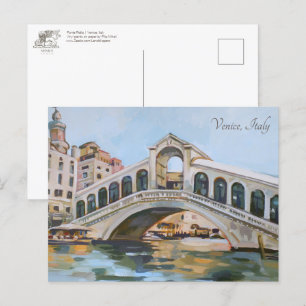 Postal Ponte Rialto   Venecia, Italia