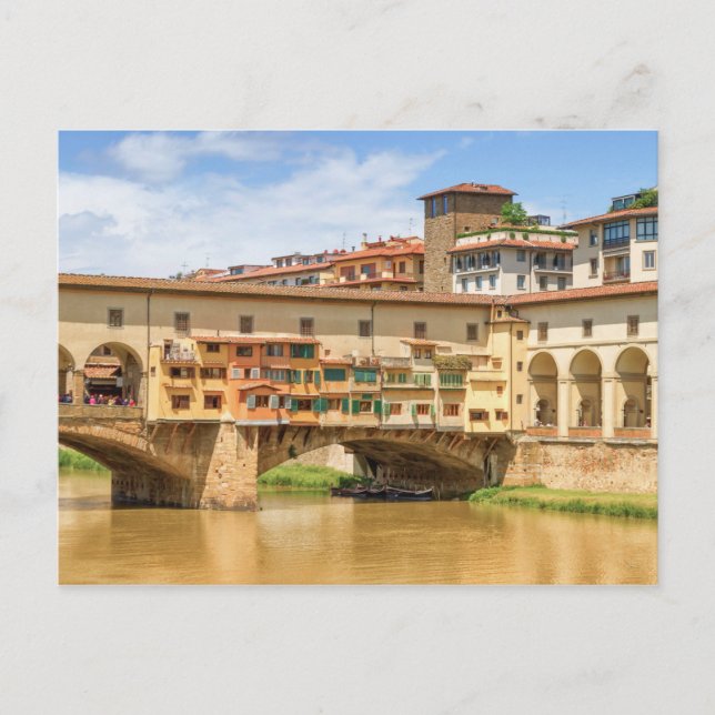Postal Ponte vecchio de día, Florencia o Florencia, Itali (Anverso)