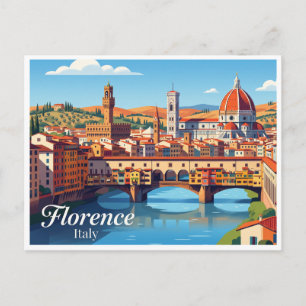 Postal Ponte Vecchio Florencia Italia