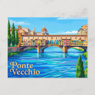 Postal Ponte Vecchio Italia
