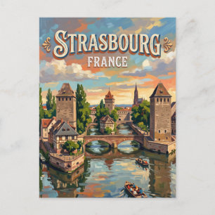 Postal Ponts Couverts Estrasburgo Francia