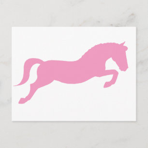 Postal Pony de saltos rosados