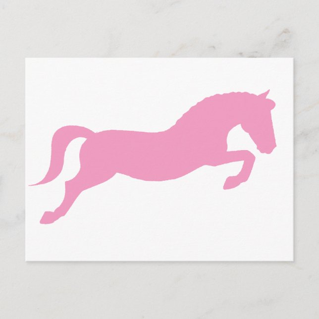 Postal Pony de saltos rosados (Anverso)