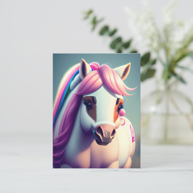 Postal Pony Espíritu 3D 2 (Anverso de pie)