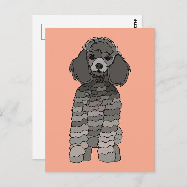 Postal Poodle Dog Pet (Anverso / Reverso)