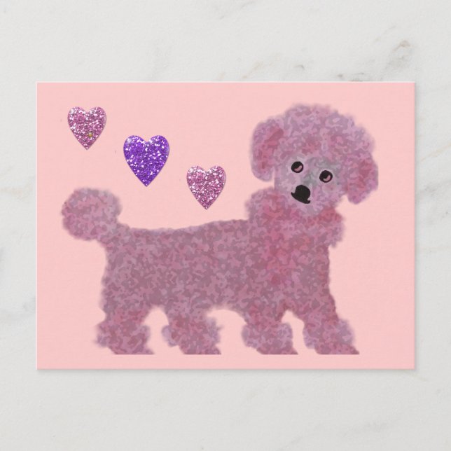 Postal Poodle Luv (Anverso)