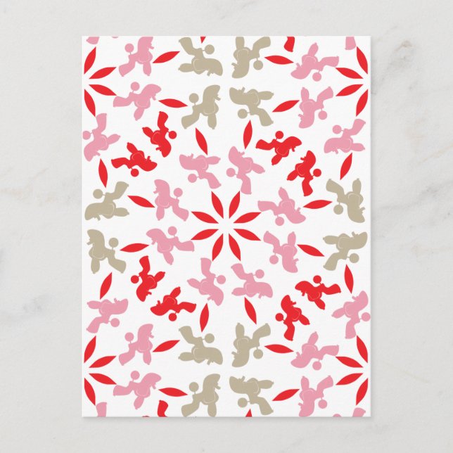 Postal Poodle Patternd (Anverso)