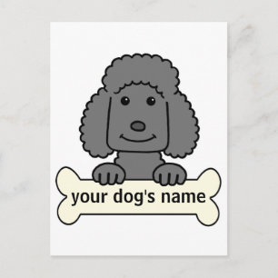 Postal Poodle personalizado