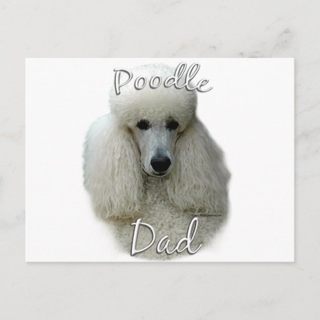 Postal Poodle (qué) papá 2 (Anverso)