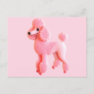 Postal Poodle Rosa Bonita