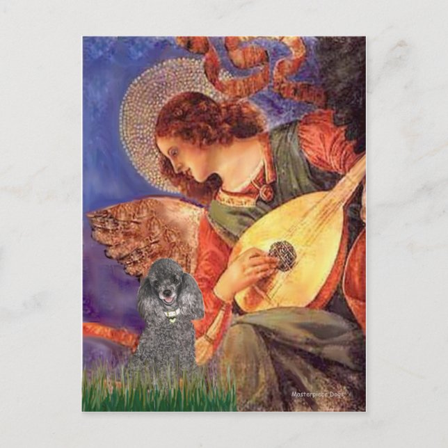 Postal Poodle(s) - Ángel de la Mandolina (Anverso)
