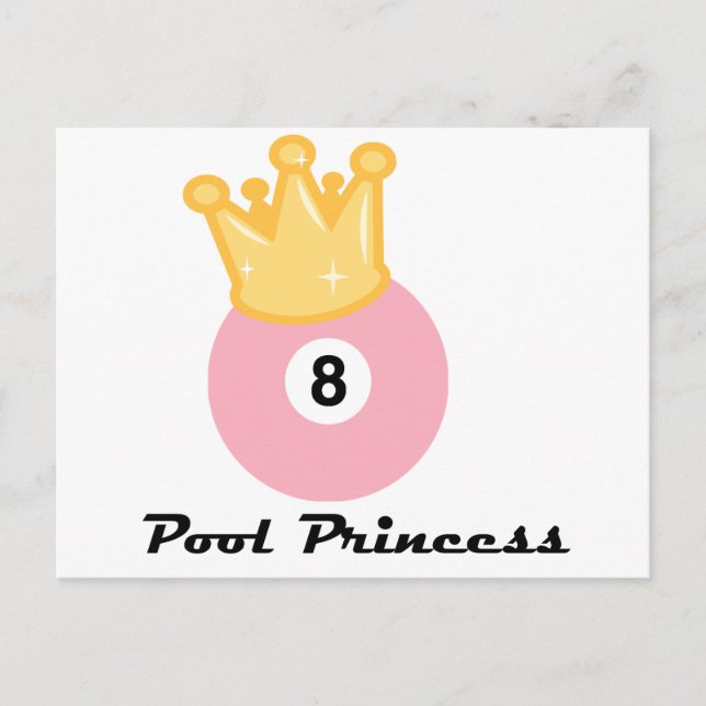 Postal PoolChick Pool Princess (Anverso)