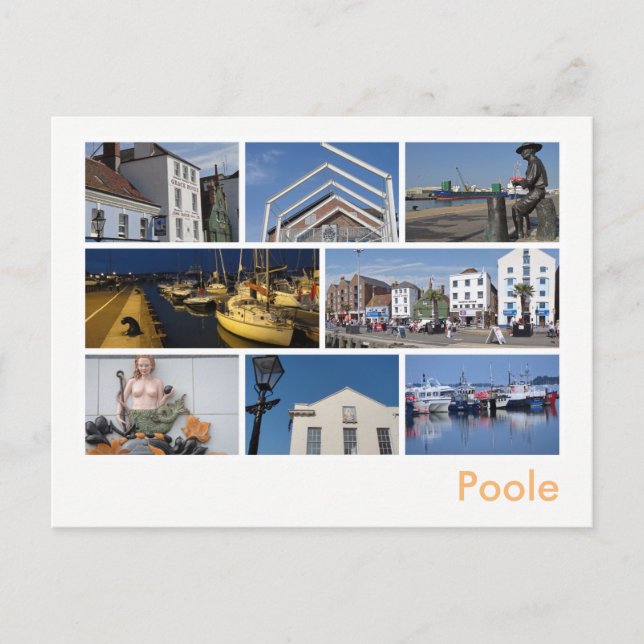 Postal Poole multiimagen (Anverso)