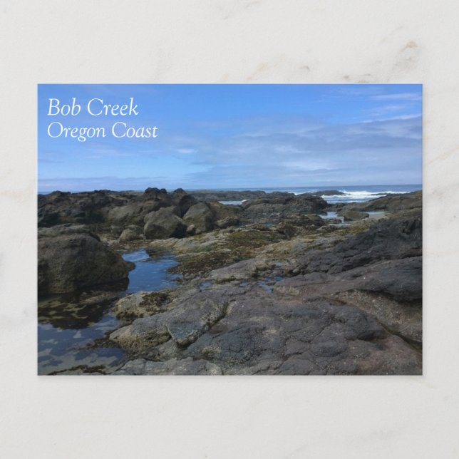 Postal Pools de marea en Bob Creek, OR (Anverso)