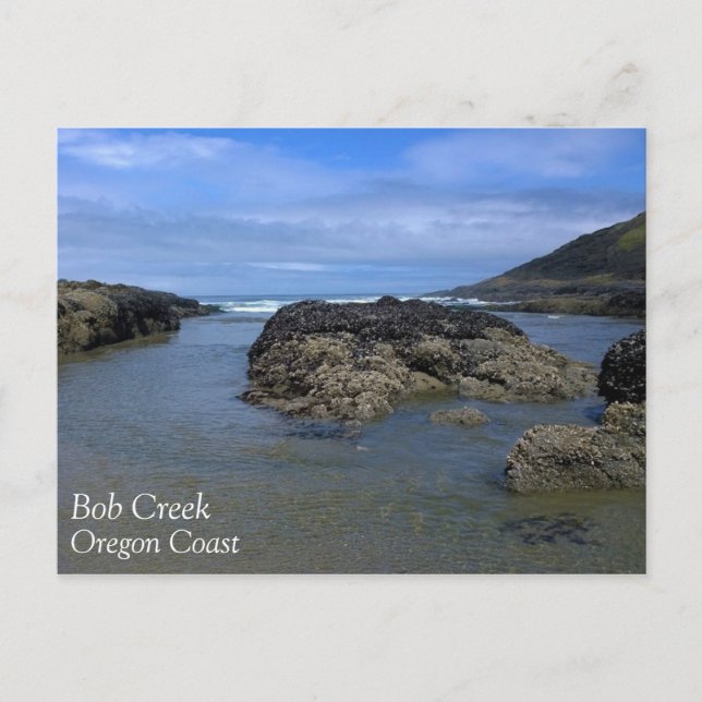Postal Pools de marea en Bob Creek, OR (Anverso)