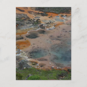 Postal Pools Yellowstone Hidrotermal Colores Artistas Dol