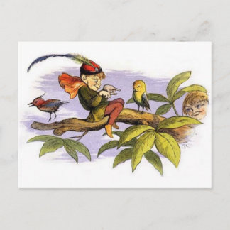 Postal Poor_little_birdie_teasing_by_Richard_Doyle