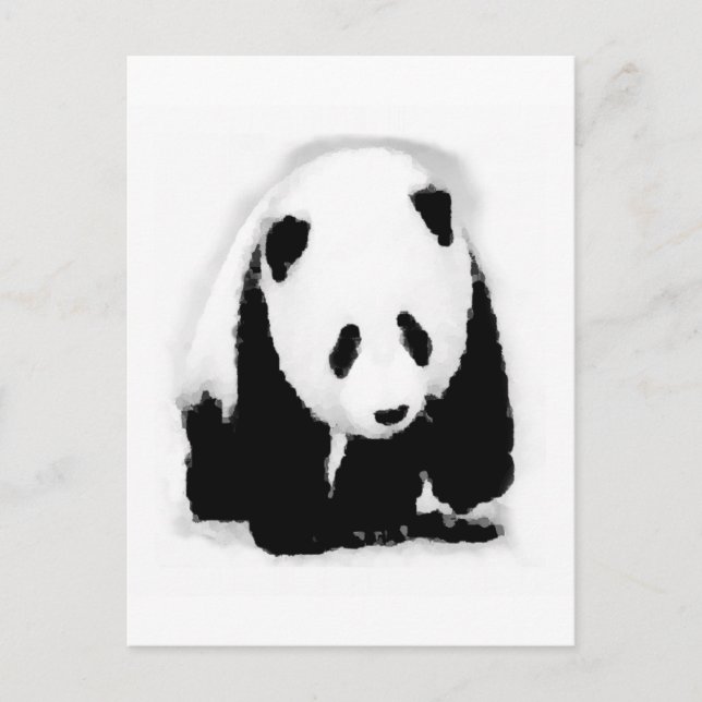 Postal Pop Art Baby Panda (Anverso)