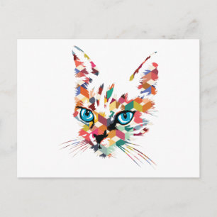 POSTAL POP ART CAT