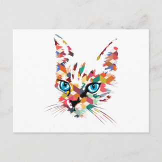 POSTAL POP ART CAT