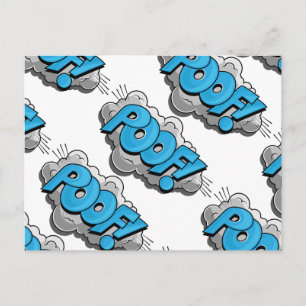 Postal ¡Pop Art Comic Poof!