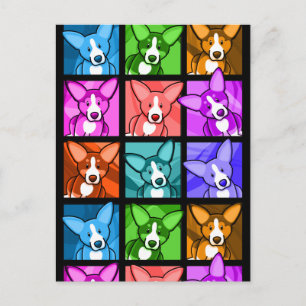 Postal Pop Art Corgi